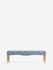 Laura Ashley Doveridge Seaspray Blue Sarsden Bench - Image 6 of 7