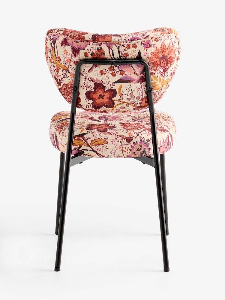 Rockett St George Set of 2 Pink and Burgundy Charleston Garden Perfect Dining Chairs - Image 11 of 11 Rockett St George Set of 2 Pink and Burgundy Charleston Garden Perfect Dining Chairs - Image 11 of 11