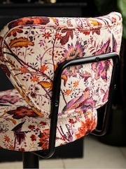 Rockett St George Pink and Burgundy Charleston Garden Perfect Adjustable Height Bar Stool - Image 5 of 10