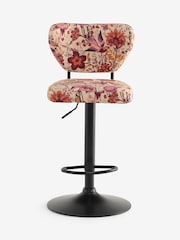 Rockett St George Pink and Burgundy Charleston Garden Perfect Adjustable Height Bar Stool - Image 7 of 10