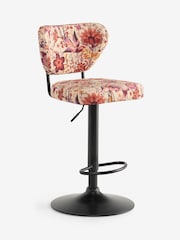 Rockett St George Pink and Burgundy Charleston Garden Perfect Adjustable Height Bar Stool - Image 8 of 10