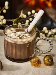 Dibor Set of 4 Clear Ribbed Glass Mug - Image 5 of 6