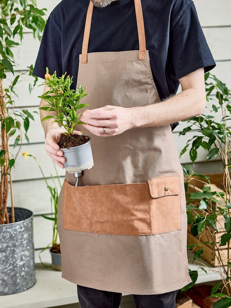 Dibor Brown Khaki Gardening Apron - Image 1 of 5