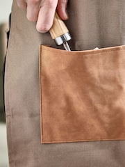 Dibor Brown Khaki Gardening Apron - Image 3 of 5