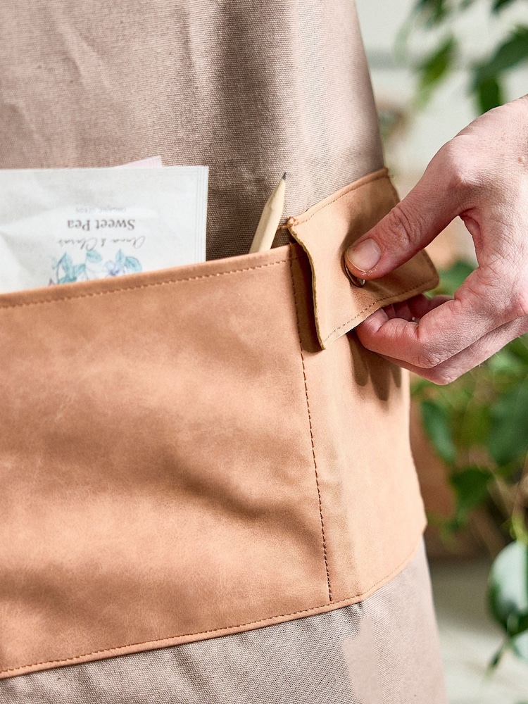 Dibor Brown Khaki Gardening Apron - Image 5 of 5