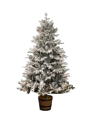 Dibor Green Pre-Lit Snow Dusted LED Christmas Tree - Image 2 of 4