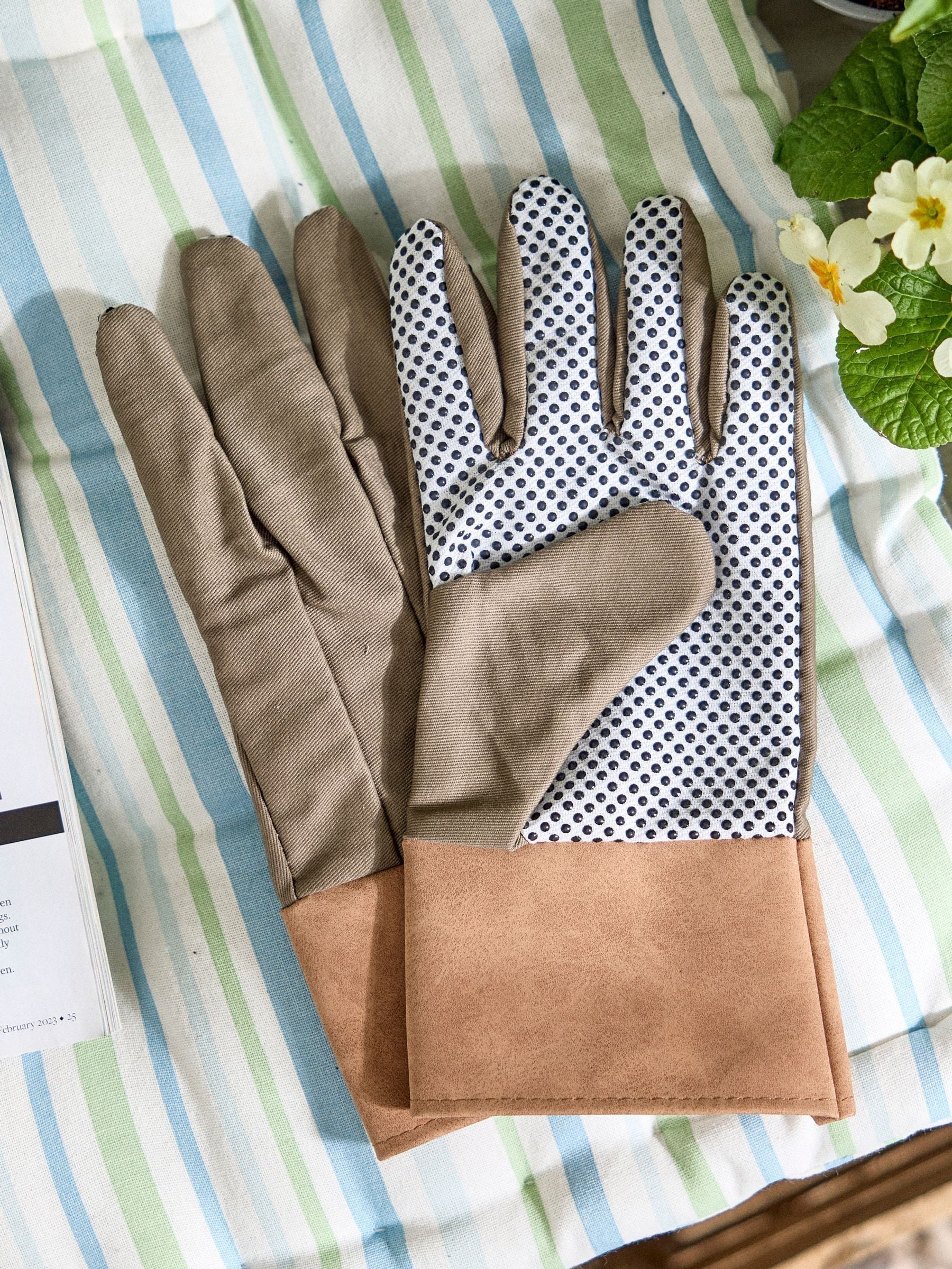 Dibor Unisex Brown Gardening Gloves