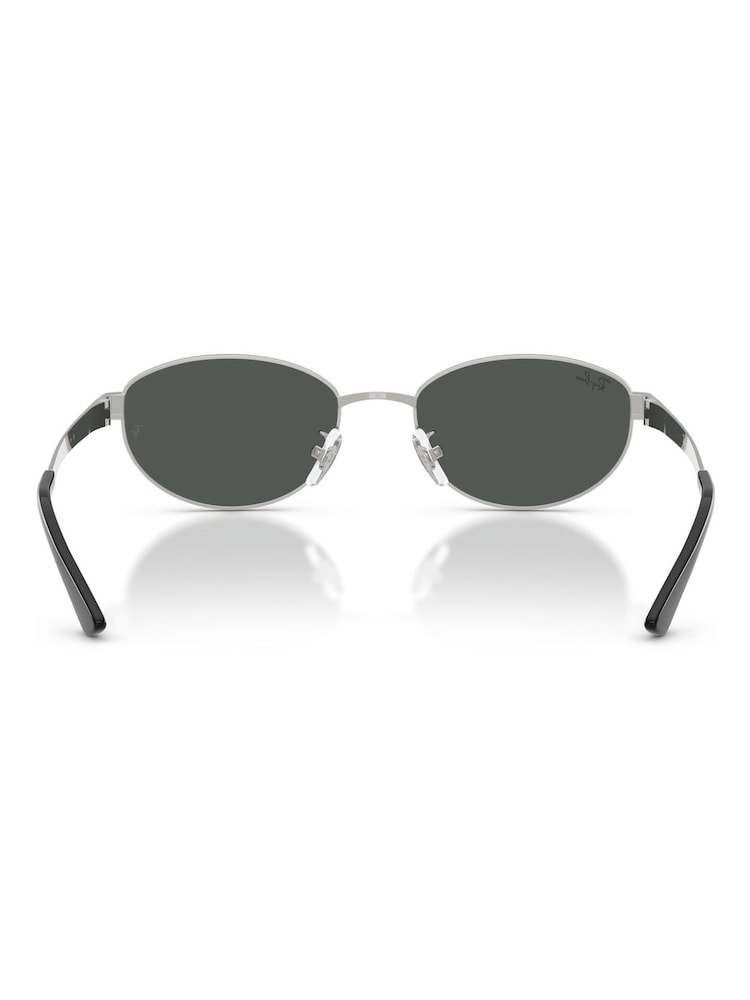 Ray-Ban Silver Oval Sunglasses - Image 7 of 7