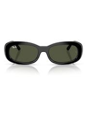 Ray Ban 0Rb2221 Oval Black Sunglasses - Billede 3 af 5