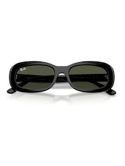 Ray Ban 0Rb2221 Oval Black Sunglasses - Billede 4 af 5
