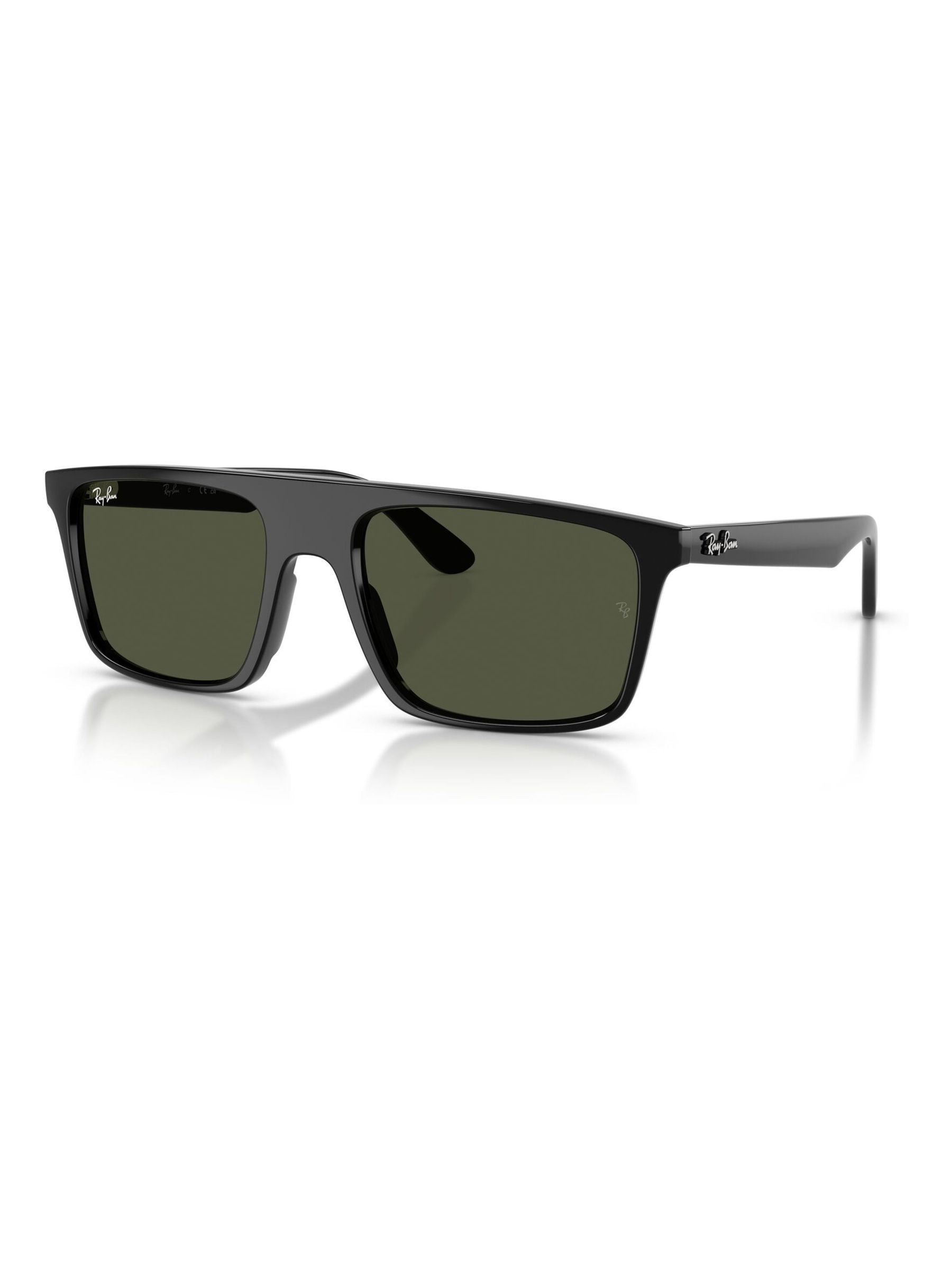 Ray-Ban Sunglasses - Black Frame Green Lenses 57-20, RB2222 - Image 7