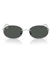 Ray-Ban Silver 0Rb3767 Oval Sunglasses - Image 1 of 5