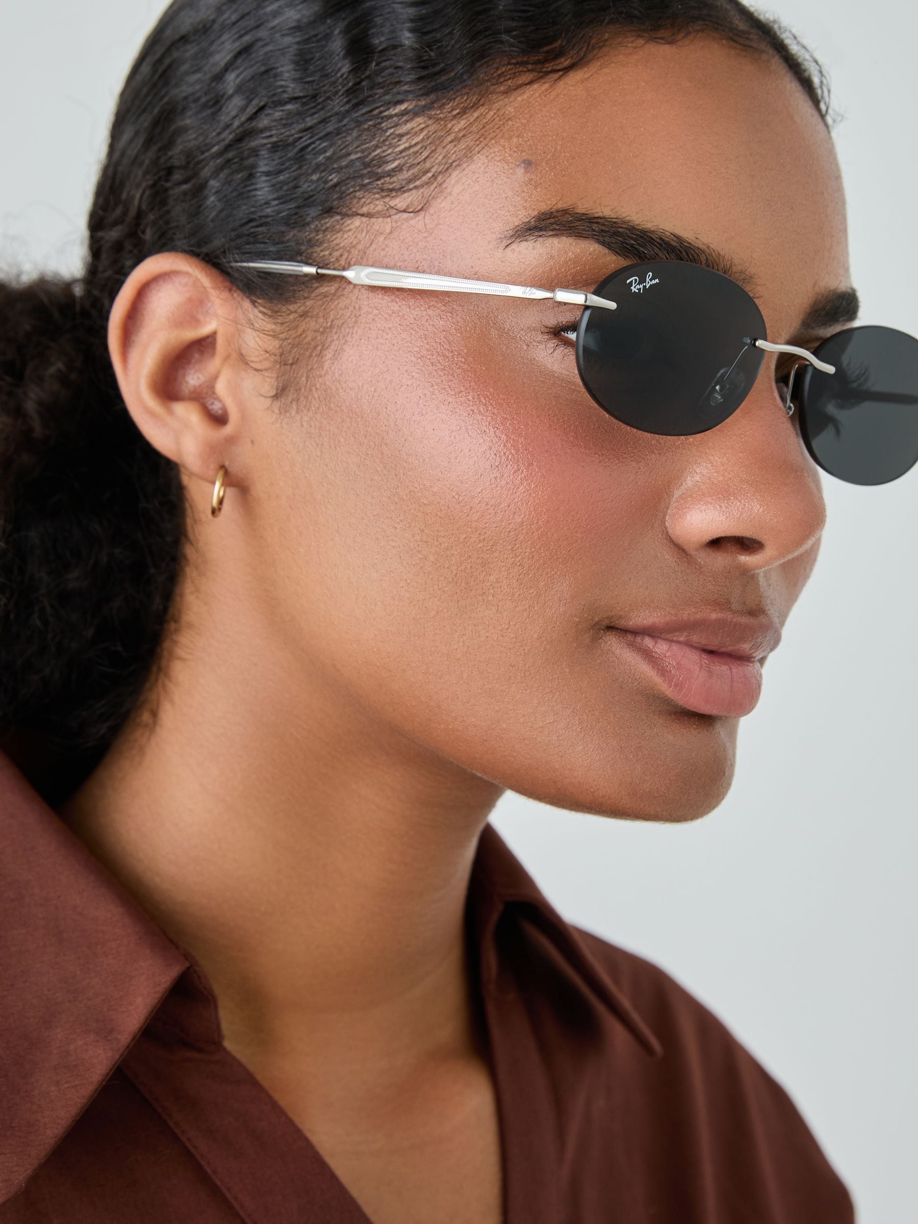 Buy Ray-Ban Silver 0Rb3767 Oval Sunglasses from Next Romania