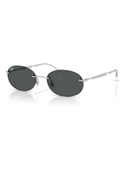 Ray-Ban Silver 0Rb3767 Oval Sunglasses - Image 3 of 5