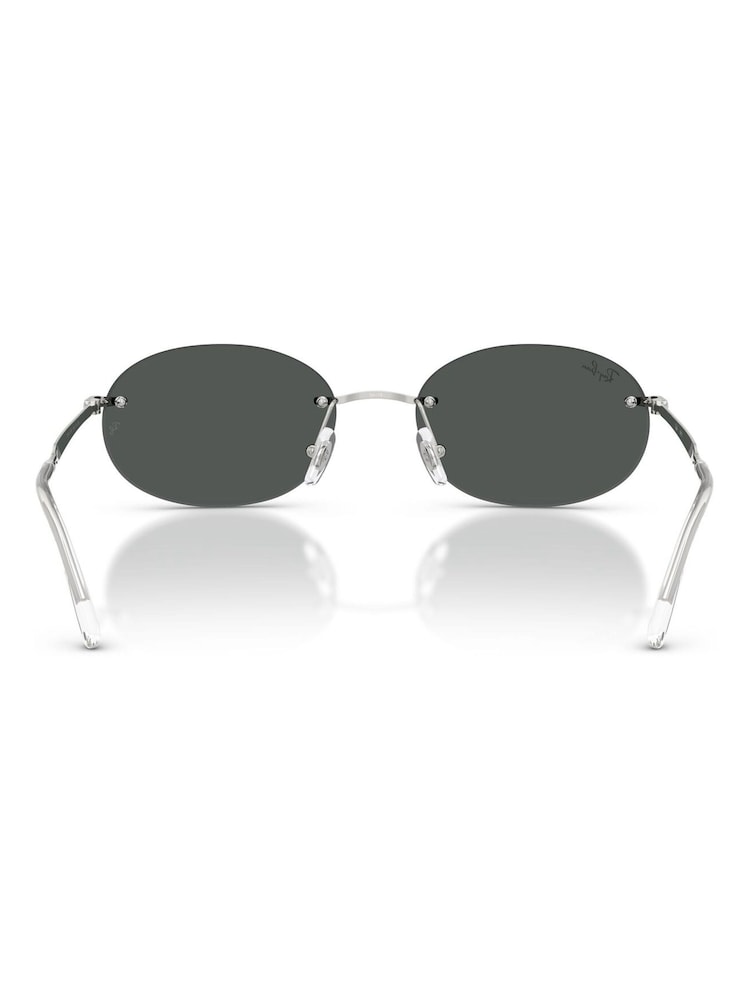 Ray-Ban Silver 0Rb3767 Oval Sunglasses - Image 5 of 5