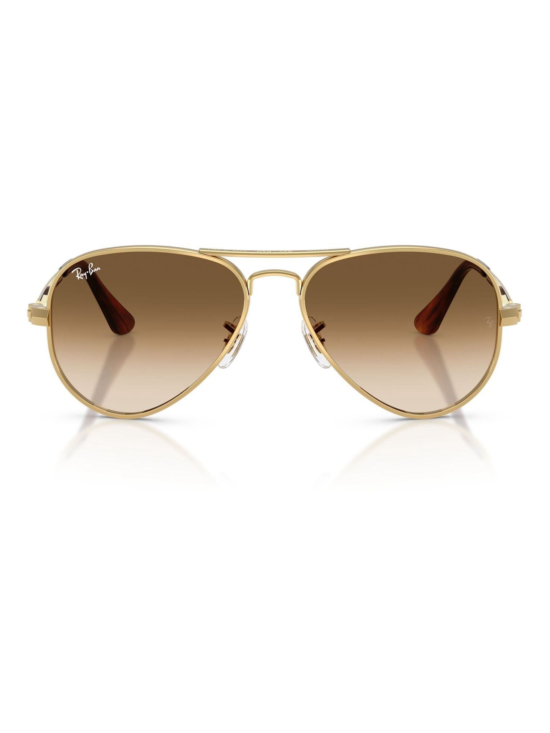 Ray-Ban Unisex Gold Aviator Arista Brown Gradient Rb3925 Aviator Max - Image 8