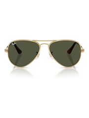 Ray-Ban Gold Aviator Max Pilot Sunglasses - Image 3 of 5