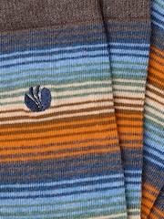FatFace Brown Striped Socks - Image 2 of 2