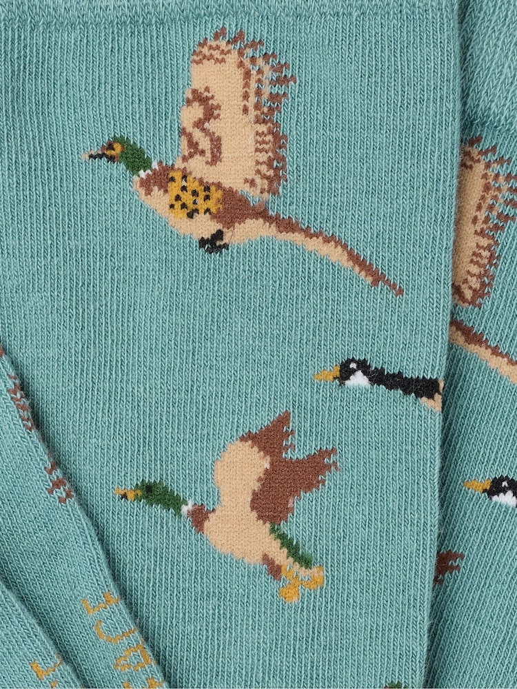 FatFace Green Geese Socks - Image 2 of 2