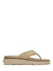 FitFlop Cream Gen-FF Suede Flip-Flops - Image 2 of 2