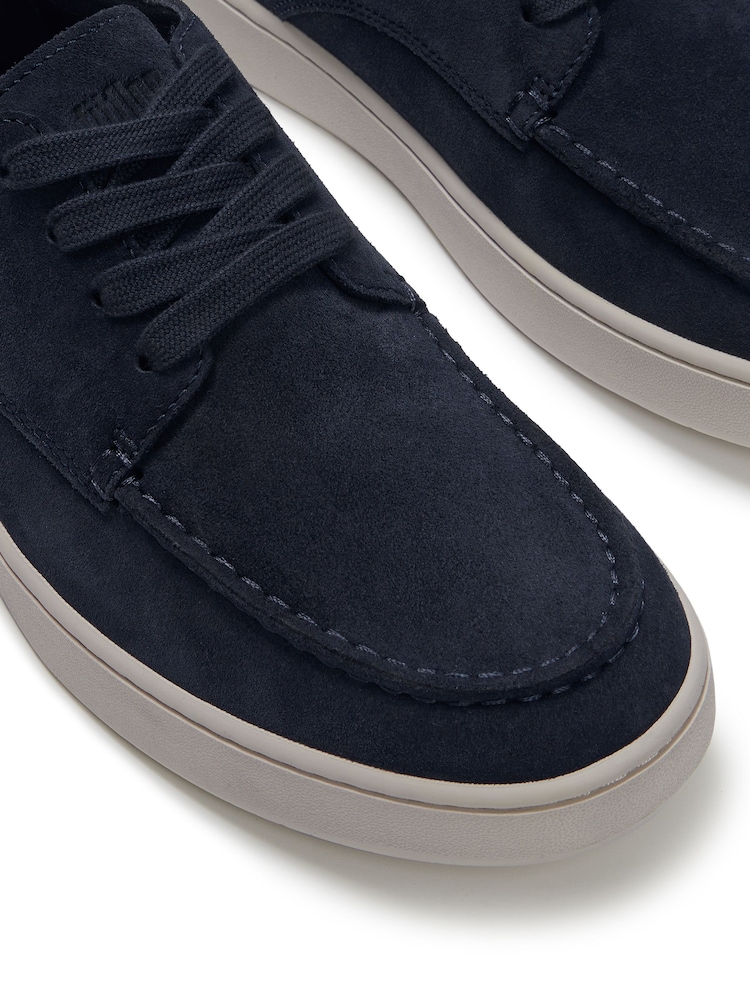 أزرق - FitFlop Delicato Wave-Edge Canvas Mary Janes Shoes - صورة 3 من 3