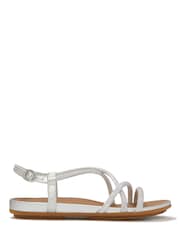 FitFlop Silver Gracie Crystal Strappy Back Strap Sandals - Image 5 of 8