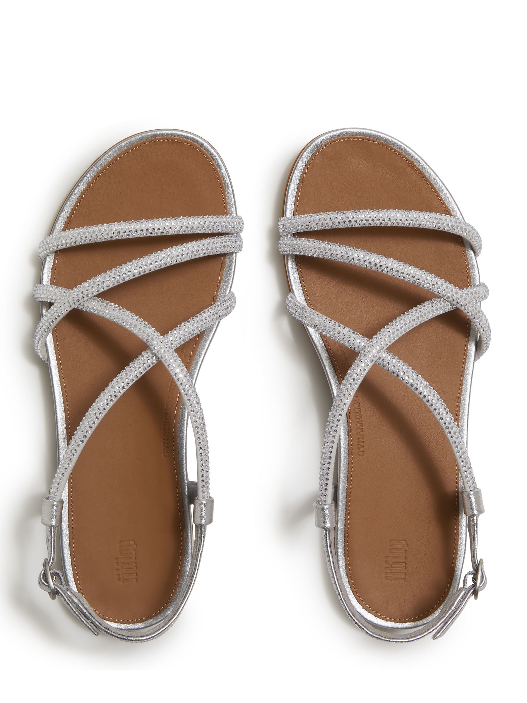 Next：日本 シルバー - FitFlop Gracie クリスタル ストラップ バック