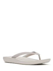 Γκρι - FitFlop Iqushion Textured-Strap Flip Flops - Εικόνα 2 από 4