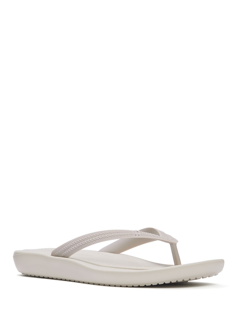 Γκρι - FitFlop Iqushion Textured-Strap Flip Flops - Εικόνα 2 από 4