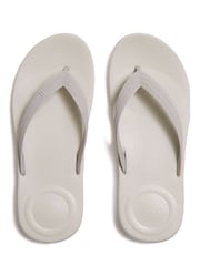 Γκρι - FitFlop Iqushion Textured-Strap Flip Flops - Εικόνα 3 από 4