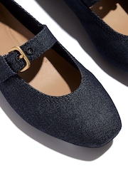 FitFlop Blue Delicato Denim Mary Janes Shoes - Image 4 of 4