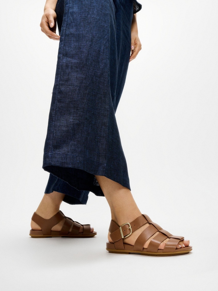 FitFlop Brown Gracie Leather Fisherman Sandals - Image 2 of 7 FitFlop Brown Gracie Leather Fisherman Sandals - Image 2 of 7