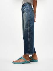 FitFlop Blue Solay Glossy-Disc Toe-Post Sandals - Image 1 of 1