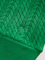 Green Cable V-Neck Vest - Image 3 of 3