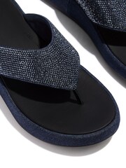 FitFlop Blue F-Mode Toe Post - Denim And Hotfix Sandals - Image 7 of 7
