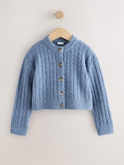 Blue Cable Cardigan (3-16yrs) - Image 4 of 7