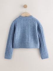 Blue Cable Cardigan (3-16yrs) - Image 5 of 7