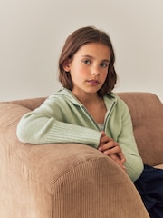Zelená - Pletená Mikina s kapucí (3-16yrs) - Obrázek 4 z 4