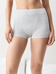 Grey/Purple Short Medium Flow Period Ultimate Comfort Knickers 2 Pack - Image 3 of 8