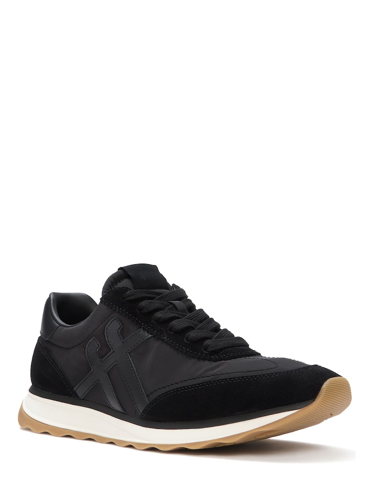 črna - FitFlop Retro-Q FF Fabric/Suede Trainers - Slika 2 iz 4