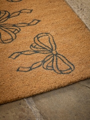 Cox & Cox Natural Fabulous Bow Double Doormat - Image 3 of 4
