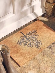 Cox & Cox Natural Mistletoe Doormat - Image 1 of 3