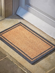 Cox & Cox Natural Border Doormat - Image 1 of 2