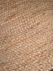 Cox & Cox Natural Braided Jute Oval Doormat - Image 3 of 3