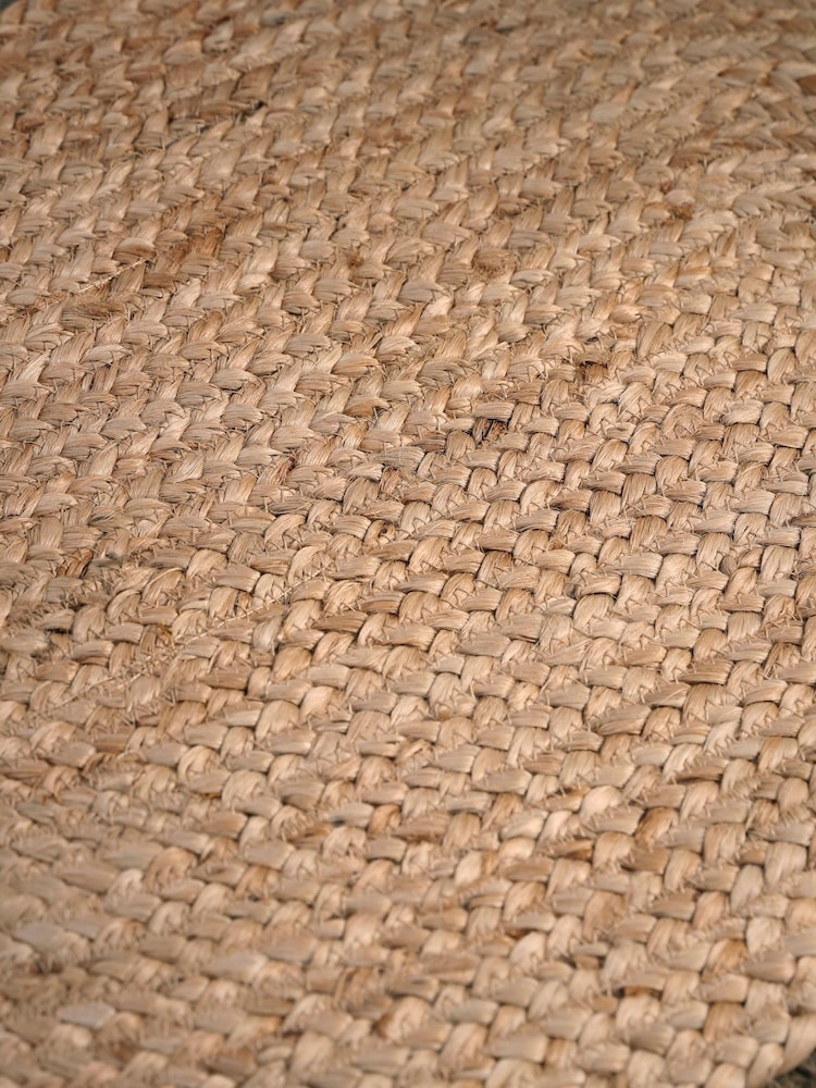 Cox & Cox Natural Braided Jute Oval Doormat - Image 3 of 3 Cox & Cox Natural Braided Jute Oval Doormat - Image 3 of 3