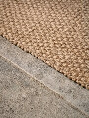 Cox & Cox Natural Textured Jute Double Doormat - Image 2 of 4