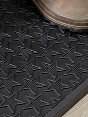 Cox & Cox Black Star Print Rubber Boot Tray - Image 4 of 4