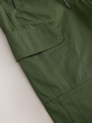 Khaki Green Cargo Cotton Balloon Leg Trousers - Image 4 of 4
