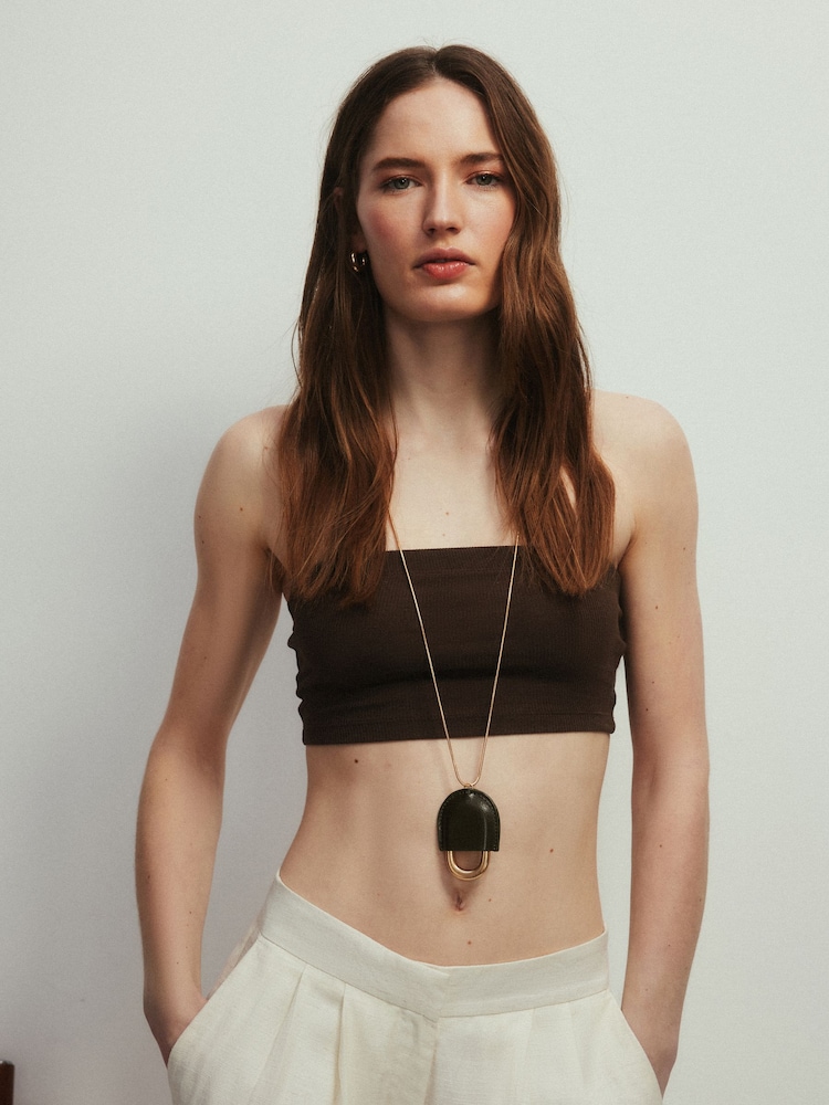 The Set 5 Pack Bralets Black/Brown/Neutral/White - Image 2 of 6