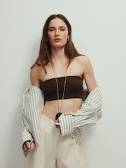 The Set 5 Pack Bralets Black/Brown/Neutral/White - Image 4 of 6